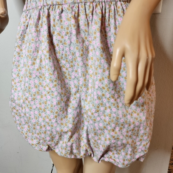 J. Crew floral mini dress.  Puff skirt. Elastic waist. Pockets.  Women's size XS - Picture 9 of 16